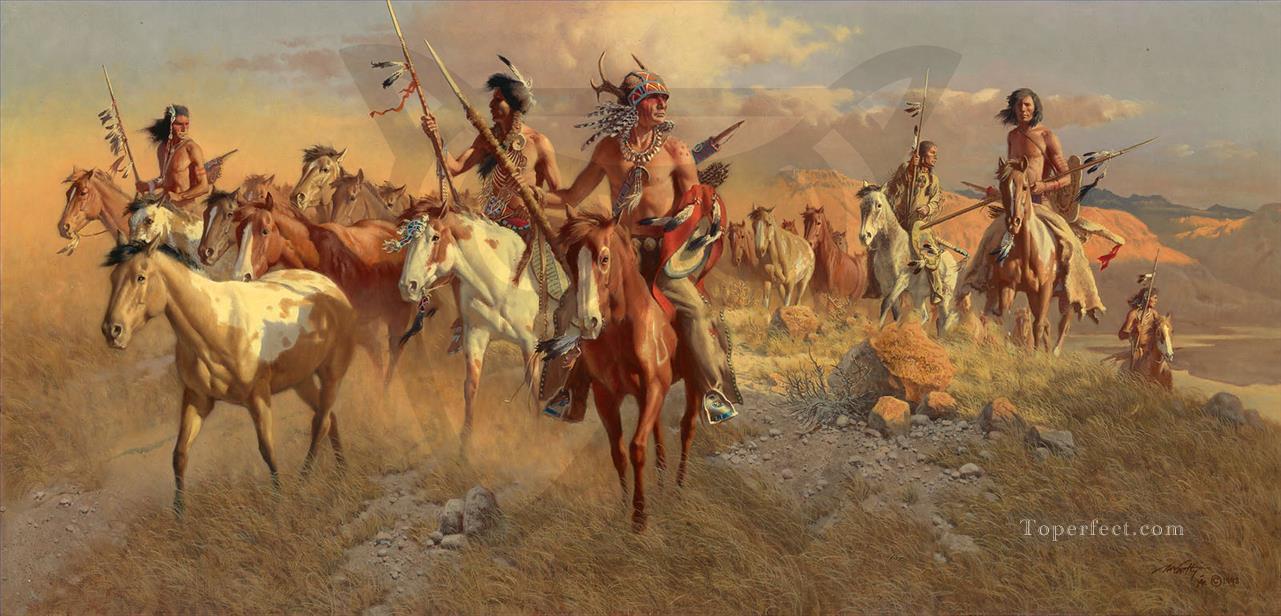 The Raiders west America Oil Paintings
